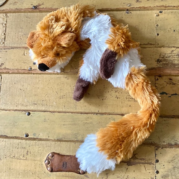 NEW DOG TOY FLATTENED FOX PUPPY DOG TOY GIFT OS BARKBOX DOG TOY - Picture 1 of 4